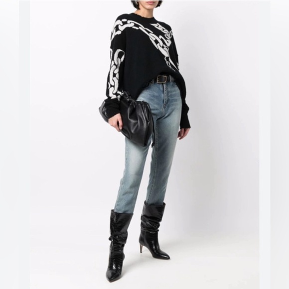 NEW Zadig & Voltaire starry distressed cashmere sweater - Picture 11 of 11